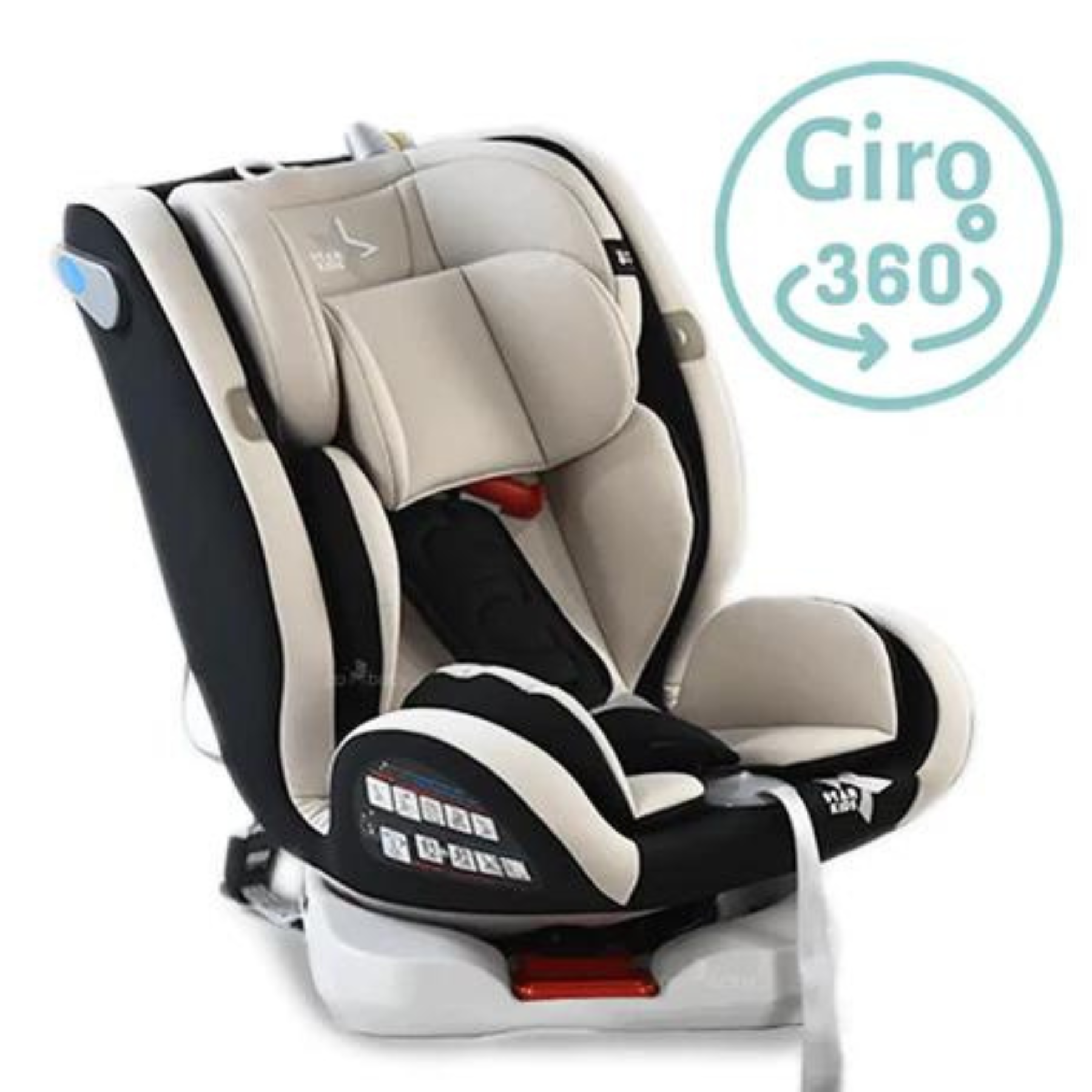 Silla De Auto Para Bebé Starkids Centauro 360° Isofix - Gris