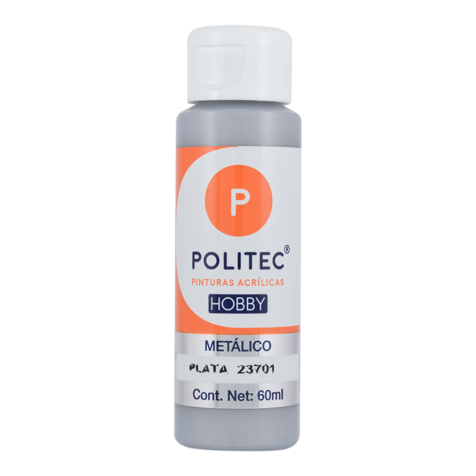 Set De Pintura Acrílica Metalica Linea Hobby 6 Piezas Politec