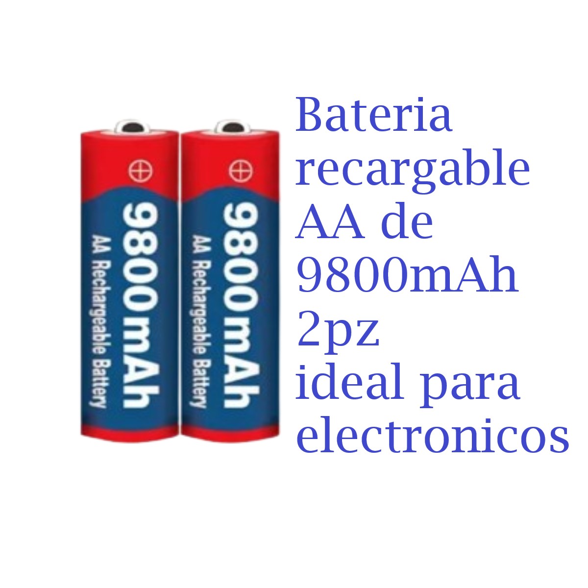 Batería recargable alcalina pila 1,5 V 9800 MAh AA electrónicos gamer control juego lampara mouse