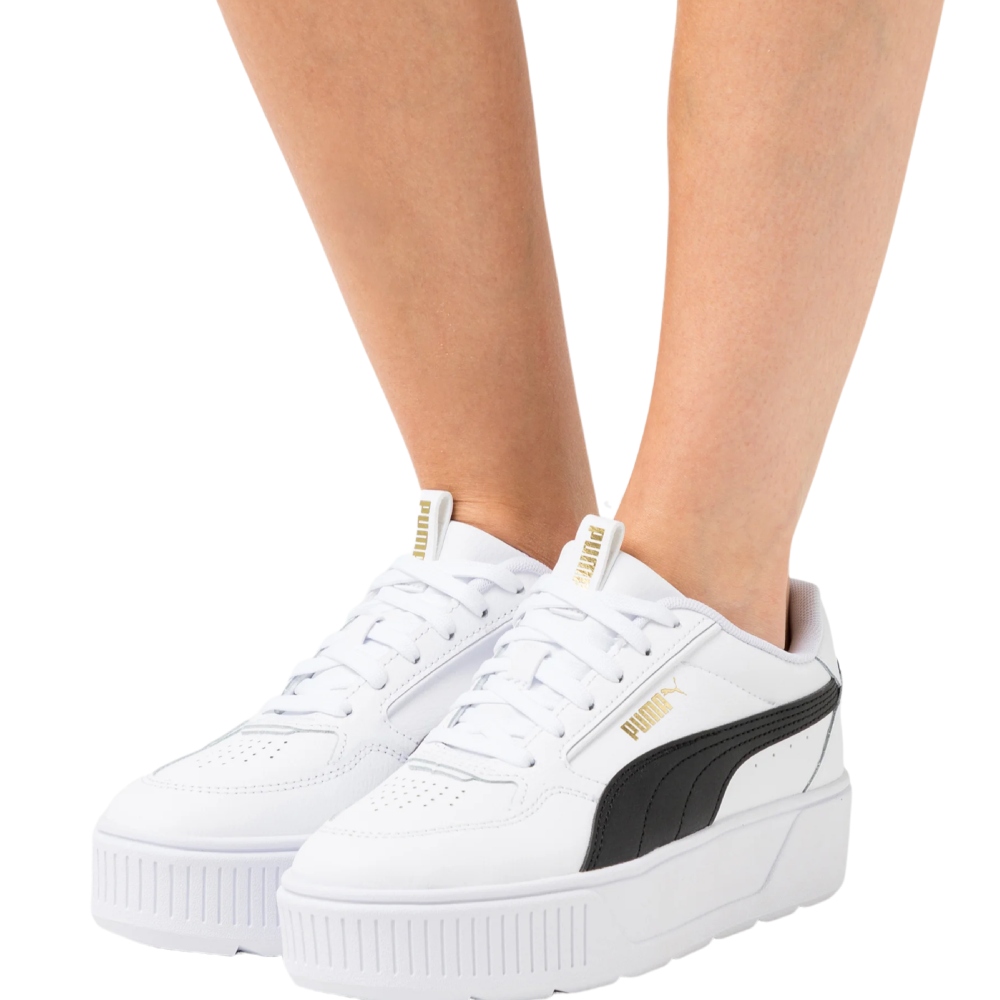 Tenis Casual Puma Karmen Rebelle Jr. Blanco/Negro 388420 02.