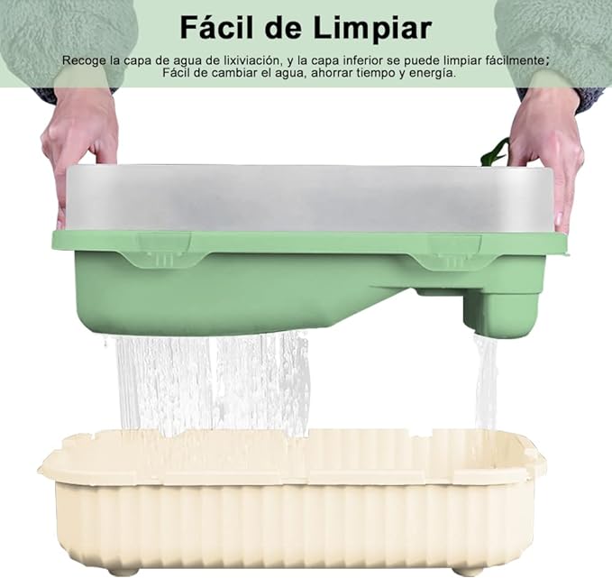 Tortuguero Tanque de Tortuga , Casa para Tortuga Antiescape con Plataforma Escaledas Kit Hábitat Grande para Tortuga Cangrejo Rana Lagardo Terrapina Anti-Escape Tortuguero Acuario de TortugaPlástico Visita la tienda de AbaqKalza.