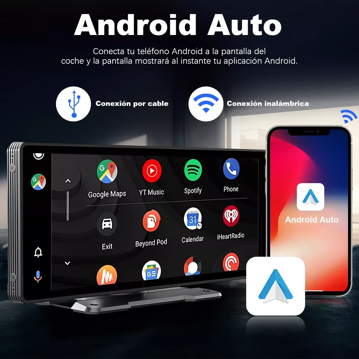Estéreo Inalámbrico Para Coche 10 Para Apple Carplay +cámara.