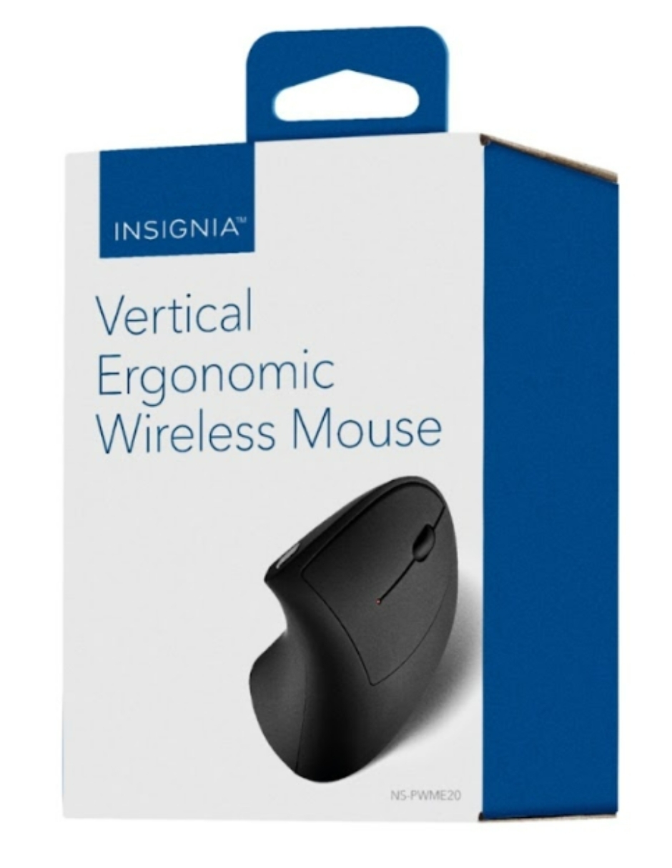 Mouse vertical inalámbrico ergonomico.