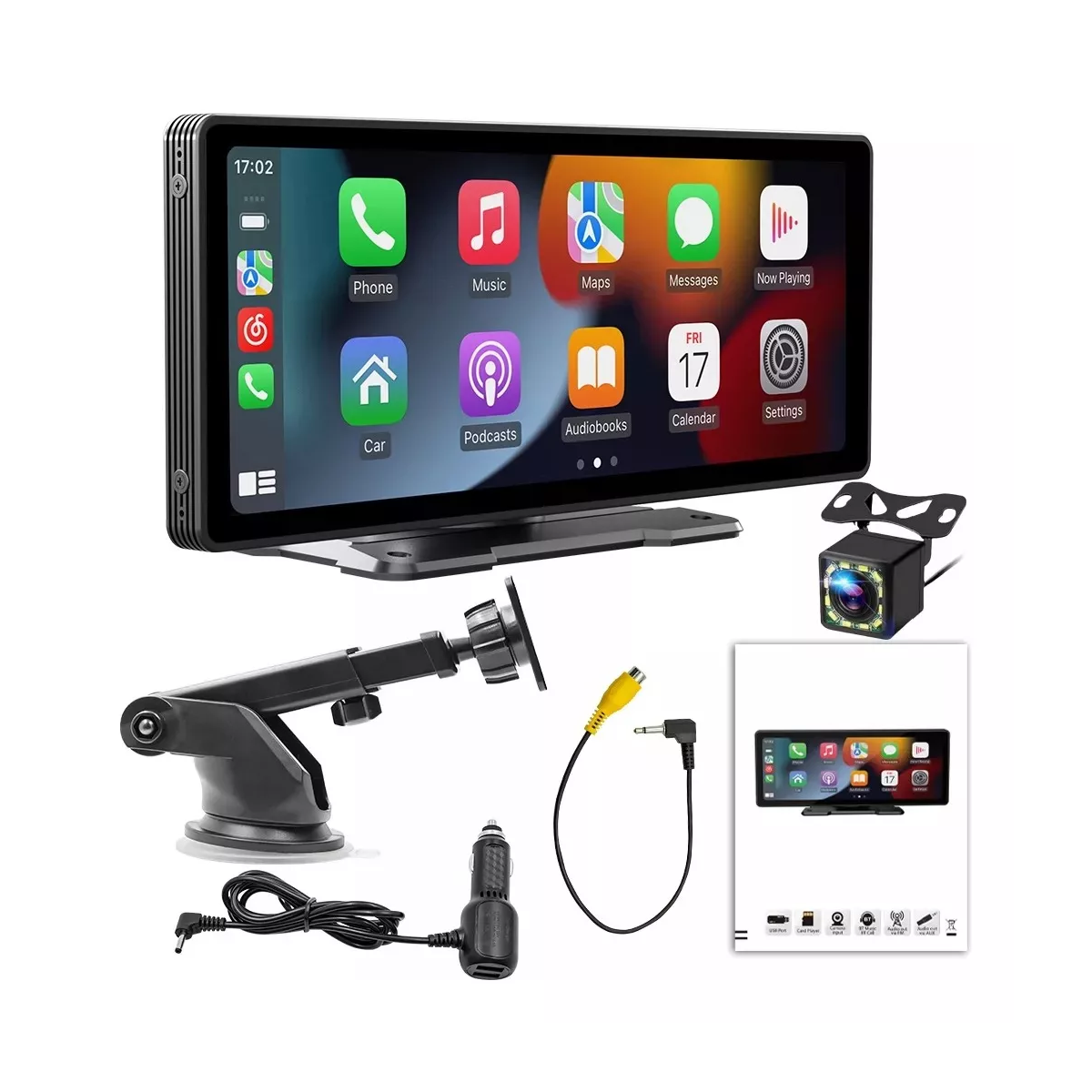 Estéreo Inalámbrico Para Coche 10 Para Apple Carplay +cámara.