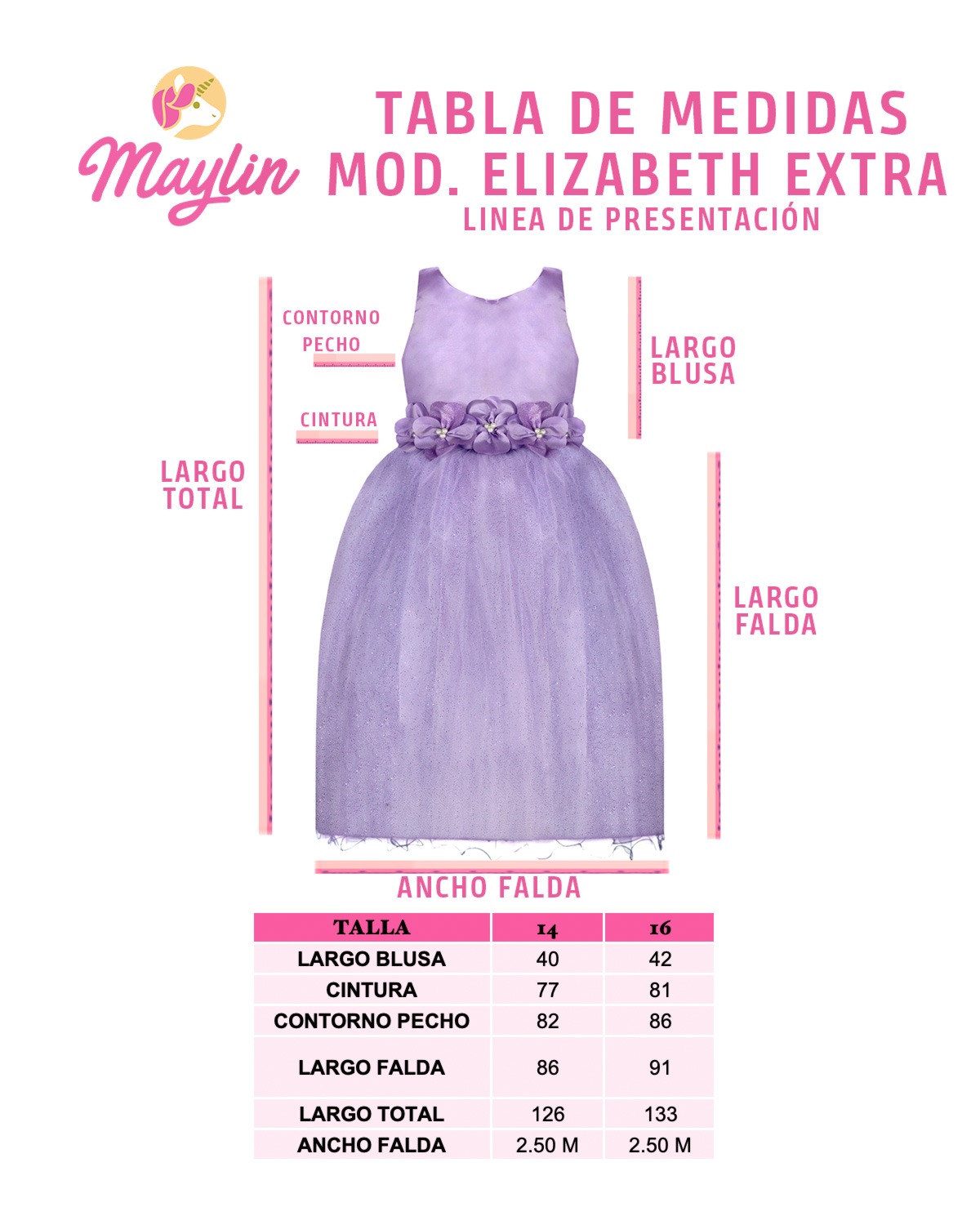 Vestido Elegante Niña Fiesta Boda Cumpleaños Elizabeth Extra