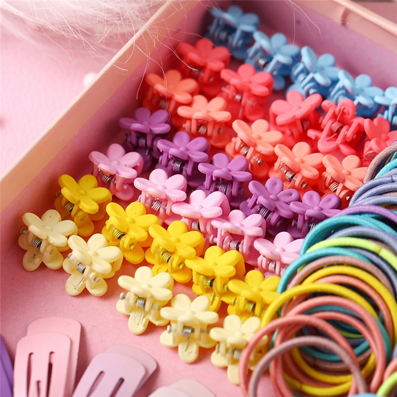 780 Piezas Multiusos Niña Adorable Colorido Flor Cabello Ligas Banda Dama