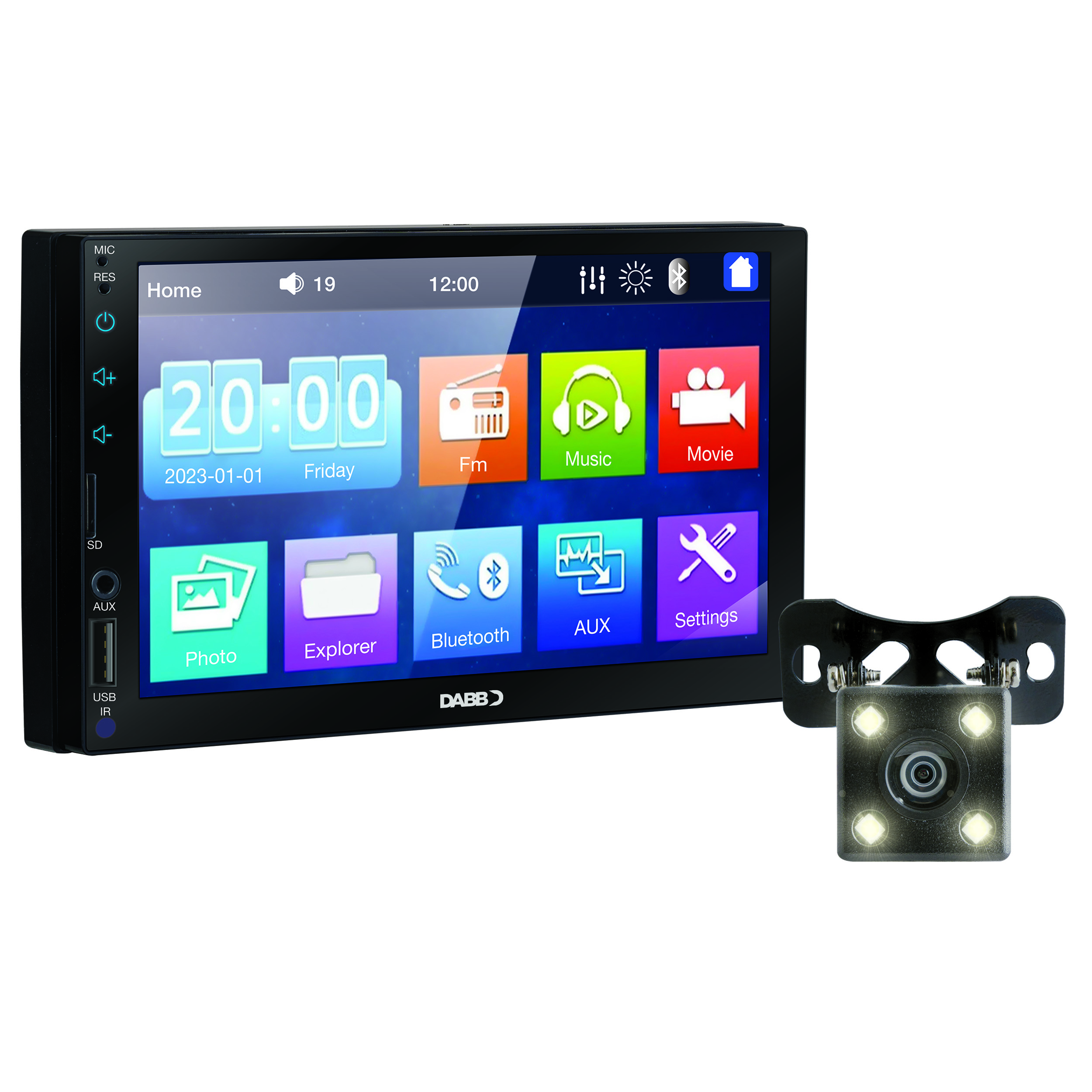 Autoestéreo Touch De 7 PuLG Dabb Mirror Link, Dab-0205.