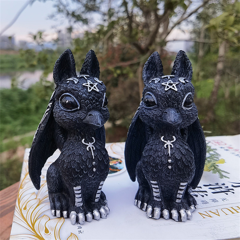 Minifigura Decorativa Resina Hogar Estatua Animal Mitología Griffin