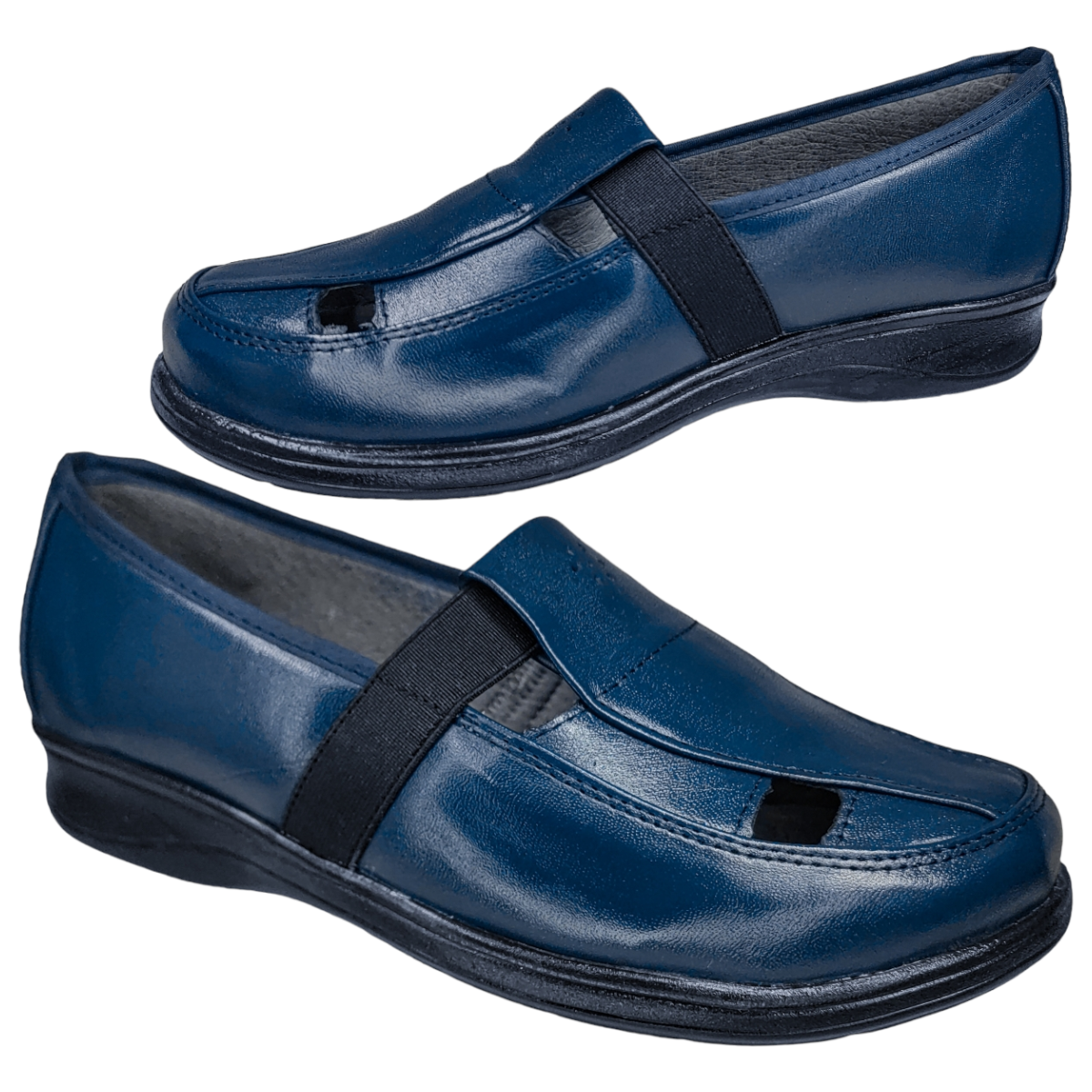 Zapatos Casuales Mujer Piel Borrego para Diabético Confort Resorte.
