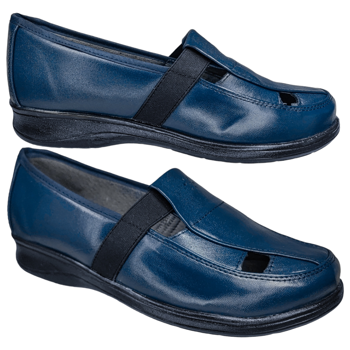 Zapatos Casuales Mujer Piel Borrego para Diabético Confort Resorte.
