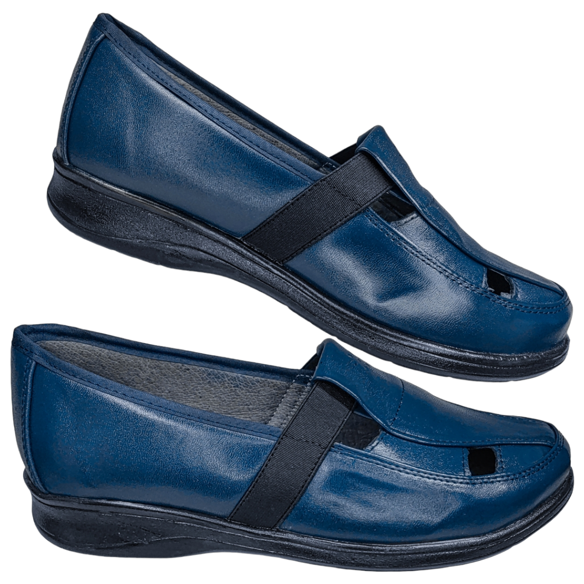 Zapatos Casuales Mujer Piel Borrego para Diabético Confort Resorte.
