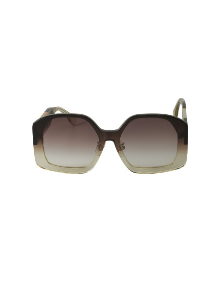 Fendi FE40048U C03 Geometric Sunglasses Gray Gradient