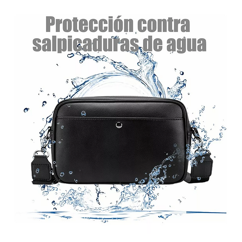 Bandolera De Cuero De Los Hombres Crossbody Bolso De Hombro