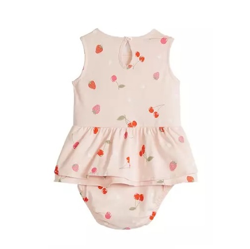 Carters 1 Pieza Pañalero Vestido Fresas.