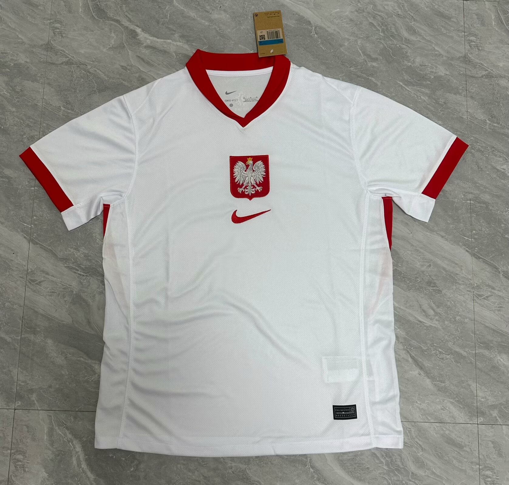 Nuevo! Jersey Polonia Eurocopa 2024/2025 Titular Blanca Local Talla M.