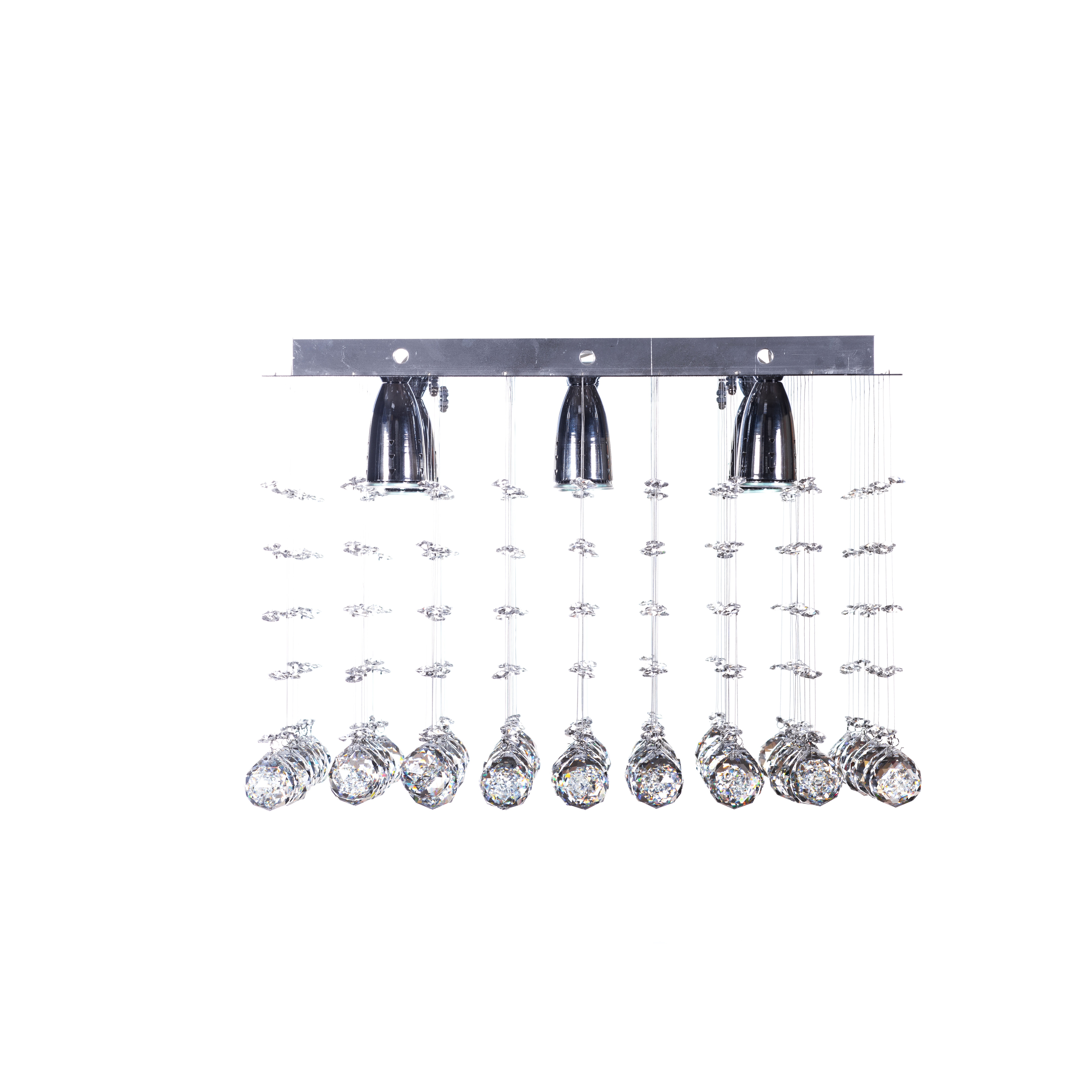 Candil Colgante Gamalux Williams Krystal Flat De 6 Luces.