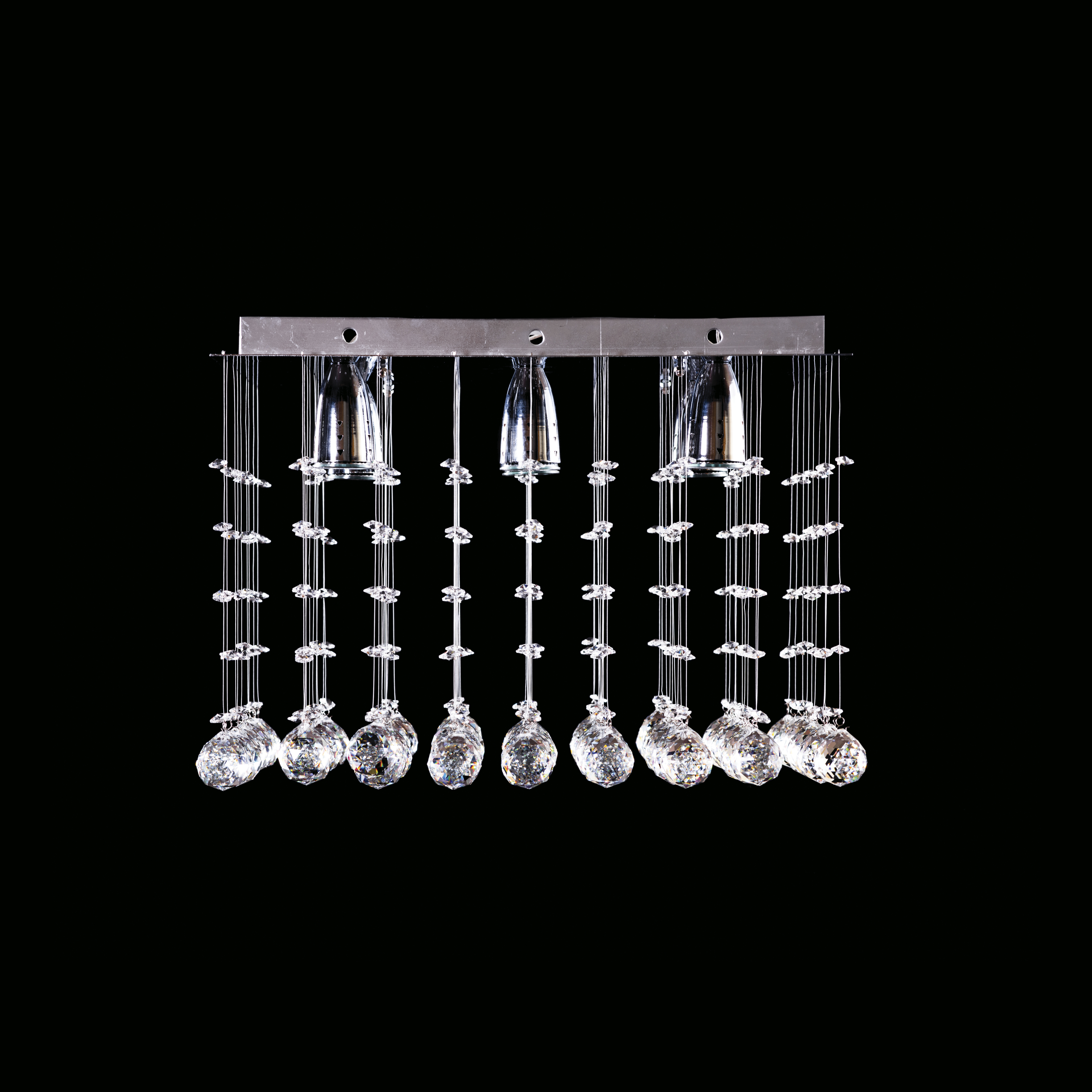 Candil Colgante Gamalux Williams Krystal Flat De 6 Luces.