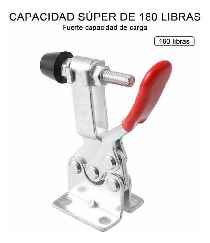 Toggle Clamp Palanca De Sujecion 90kg Uso Rudo Gh-201b 6 Pcs 