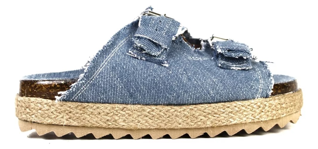 Alpargatas Yute Hebillas Sandalias Premium Berry 7354.