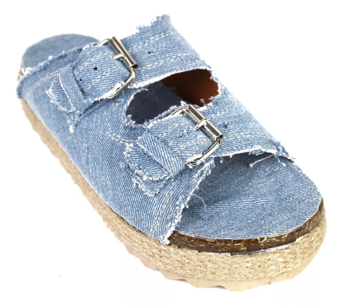 Alpargatas Yute Hebillas Sandalias Premium Berry 7354.