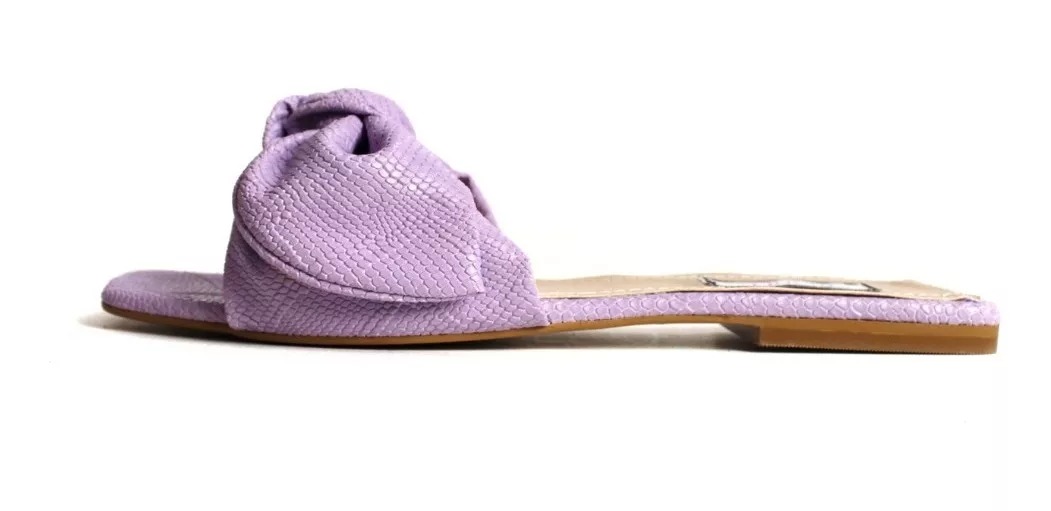 Sandalia De Moño Material Serpiente Premium Berry Shoes 7373.