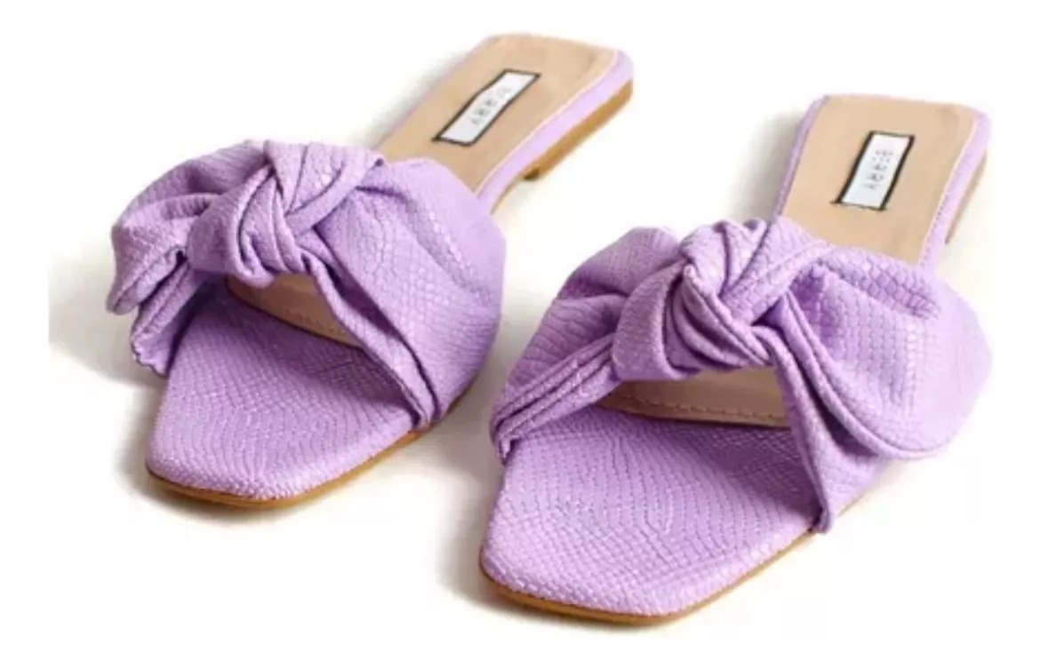 Sandalia De Moño Material Serpiente Premium Berry Shoes 7373.