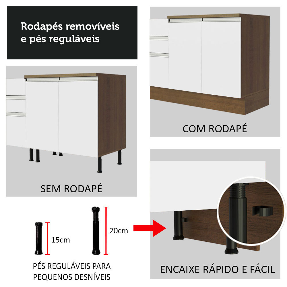 Despensero Alacena Multiuso Organizador Madesa 3 Puertas MB.