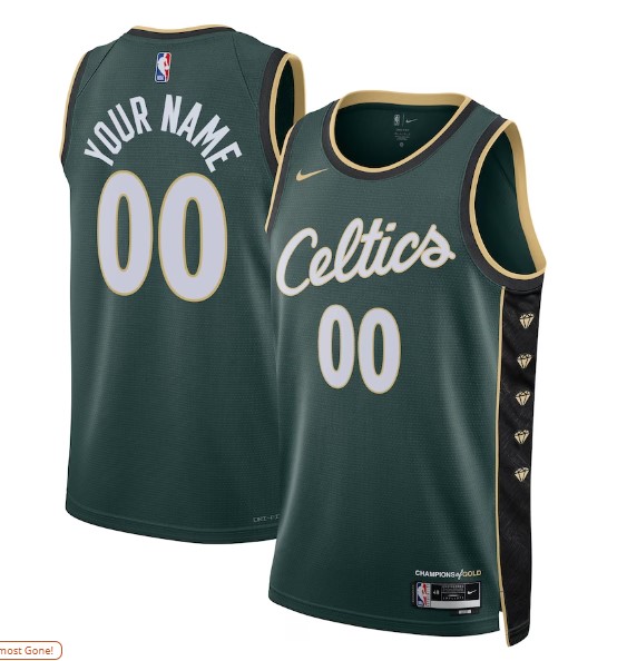 Nuevo! Jersey Boston Celtics Verde Diamond Numeros y Nombre BORDADOS Tatum 0 Talla XL.