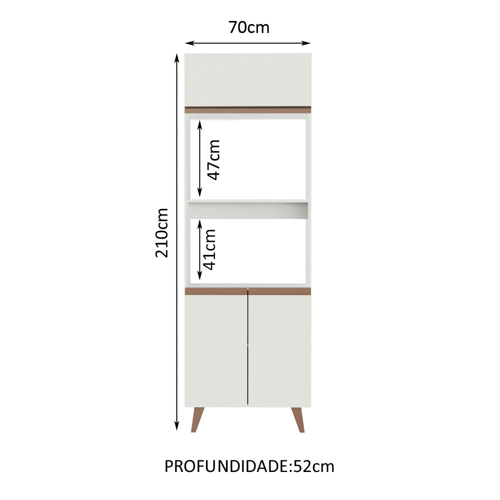 Despensero Alacena Multiuso Organizador Madesa 3 Puertas RE.