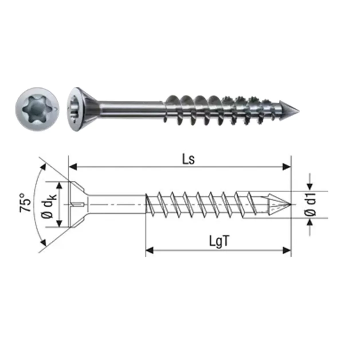 Tornillos Spax-m 3.5 X 40 Caja de 200 Tornillos Para Mdf