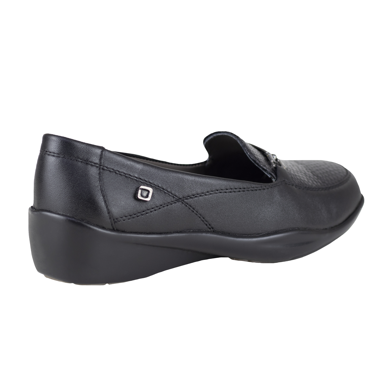 Mocasin Clasico De Vestir Para Dama Onena 1177 Negro Hebilla