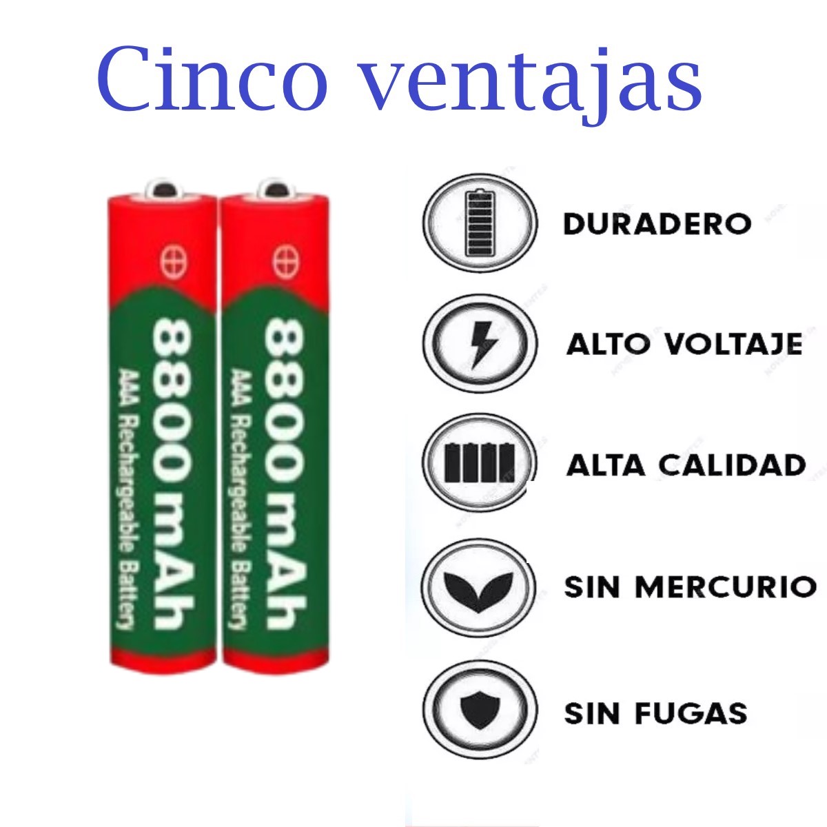 Batería recargable alcalina pila 1,5 V 8800 MAh AAA electrónicos gamer control juego lampara teclad
