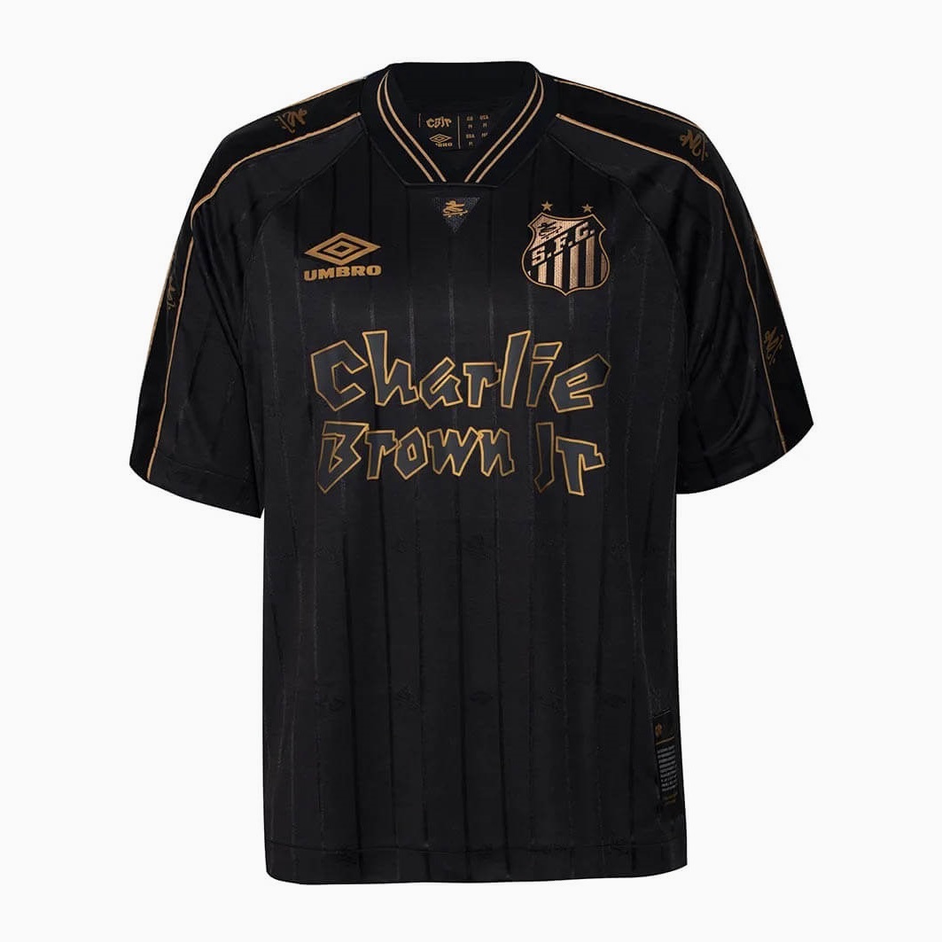 Nuevo! Jersey Santos du Brasil 2024/2025 Edicion Especial Charlie Brown Jr Black Talla S.