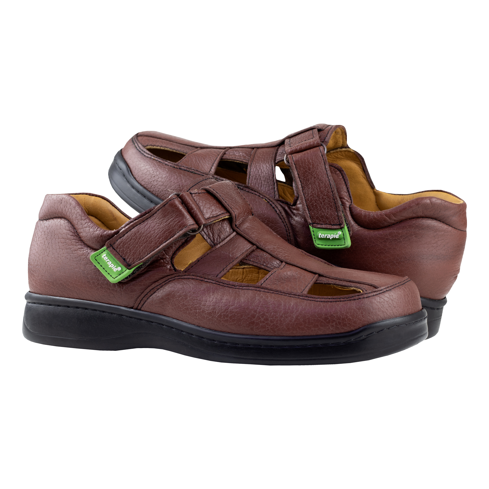 Sandalia Para Hombre Pie Diabético Terapie Confort Acolchado 224 Tinto Original.