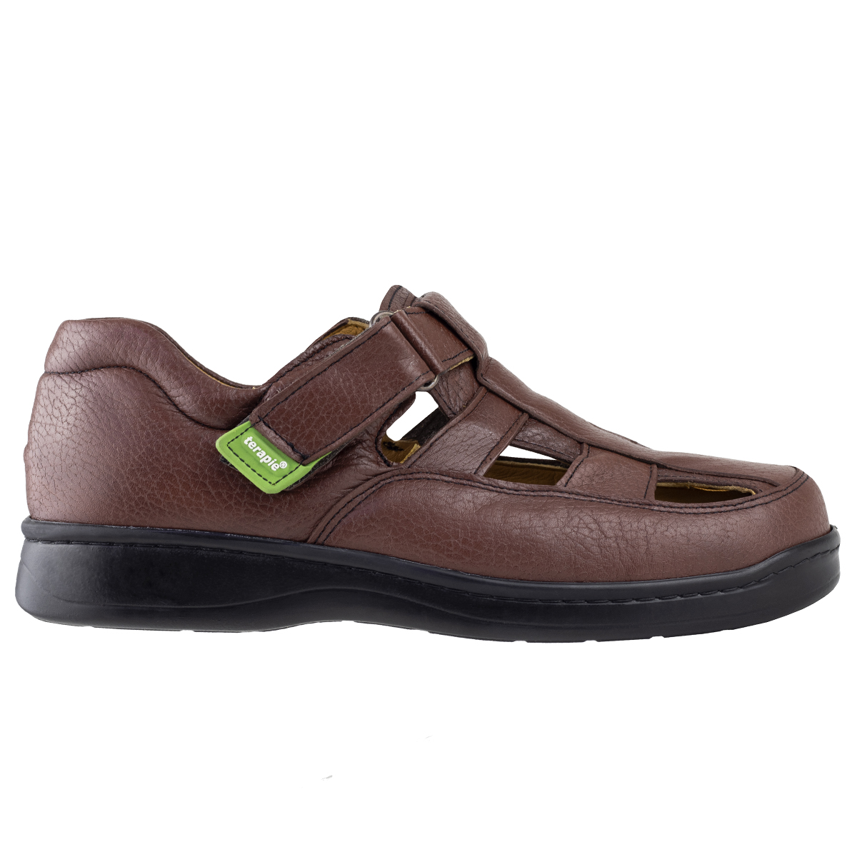 Sandalia Para Hombre Pie Diabético Terapie Confort Acolchado 224 Tinto Original.