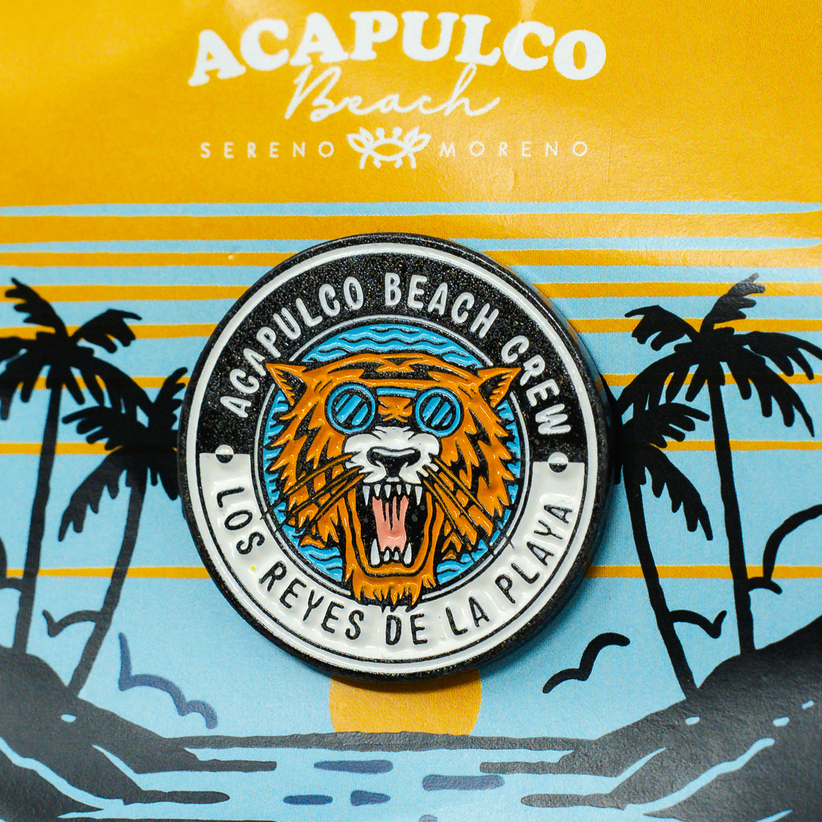 Pin metalico coleccionable Acapulco Los Reyes de la Playa.