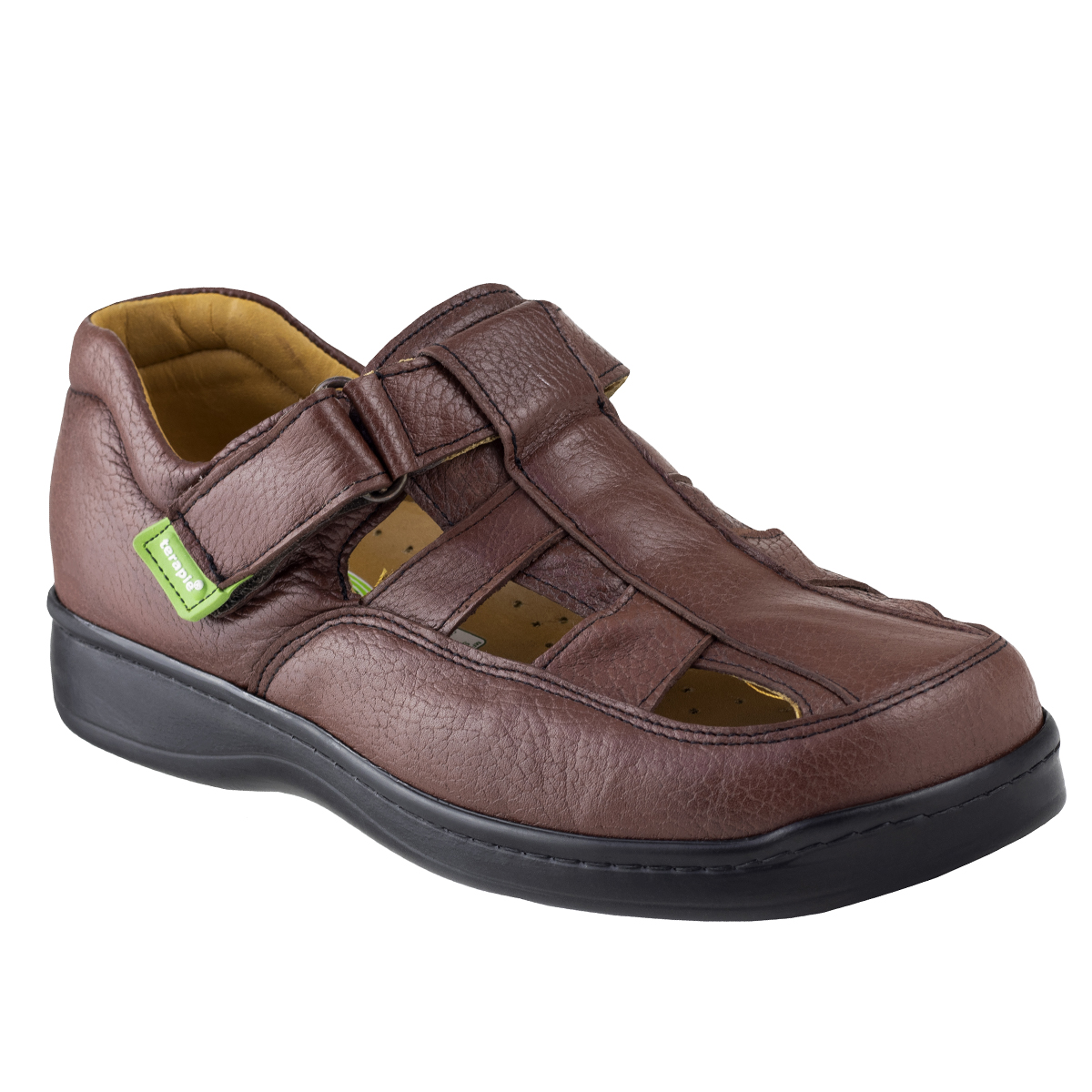 Sandalia Para Hombre Pie Diabético Terapie Confort Acolchado 224 Tinto Original.