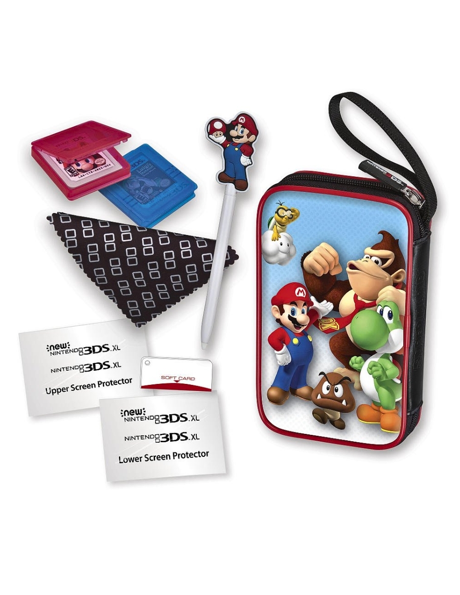 ESTUCHE RIGIDO NINTENDO 3DS XL ESSENTIALS PACK DONKEY KONG.