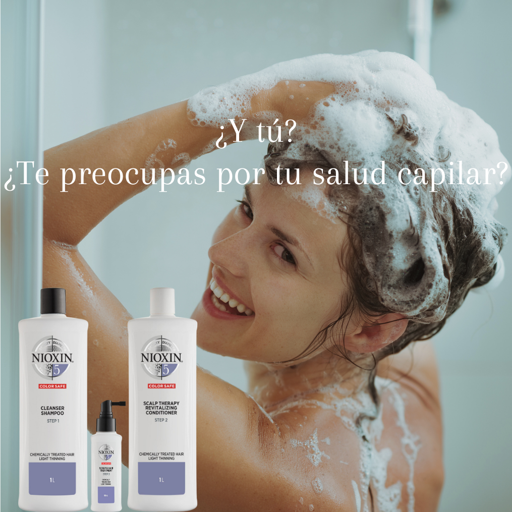 Nioxin Trío Anticaída De Limpieza Para Cabello Procesado Pérdida Ligera 1L.