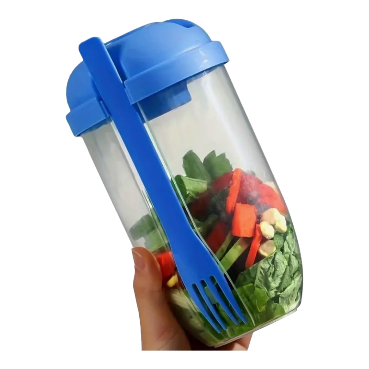 Vaso Para Ensaladas, Verduras, Desayuno, Tapa Portátil.