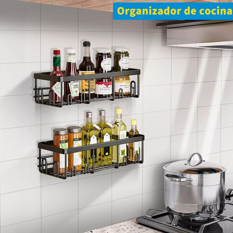 Organizadore Para Bano Estante Esquinero Cocina Pared Repisa.