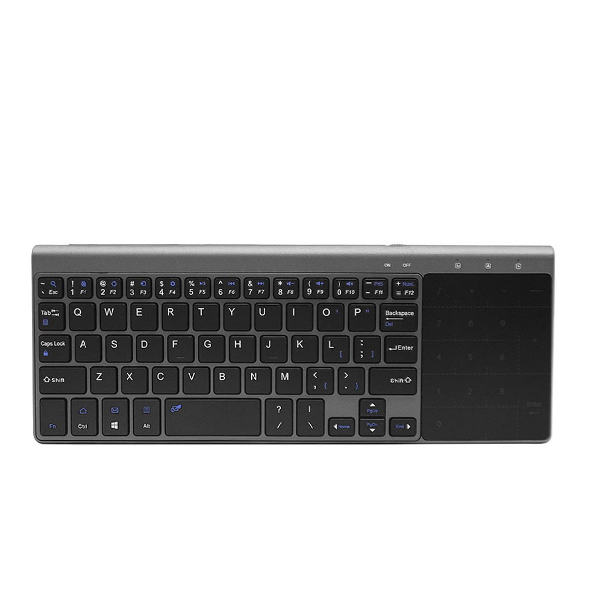 Teclado Portatil Inalambrico 2.4gHz Con Touchpad - Teclado Numerico.