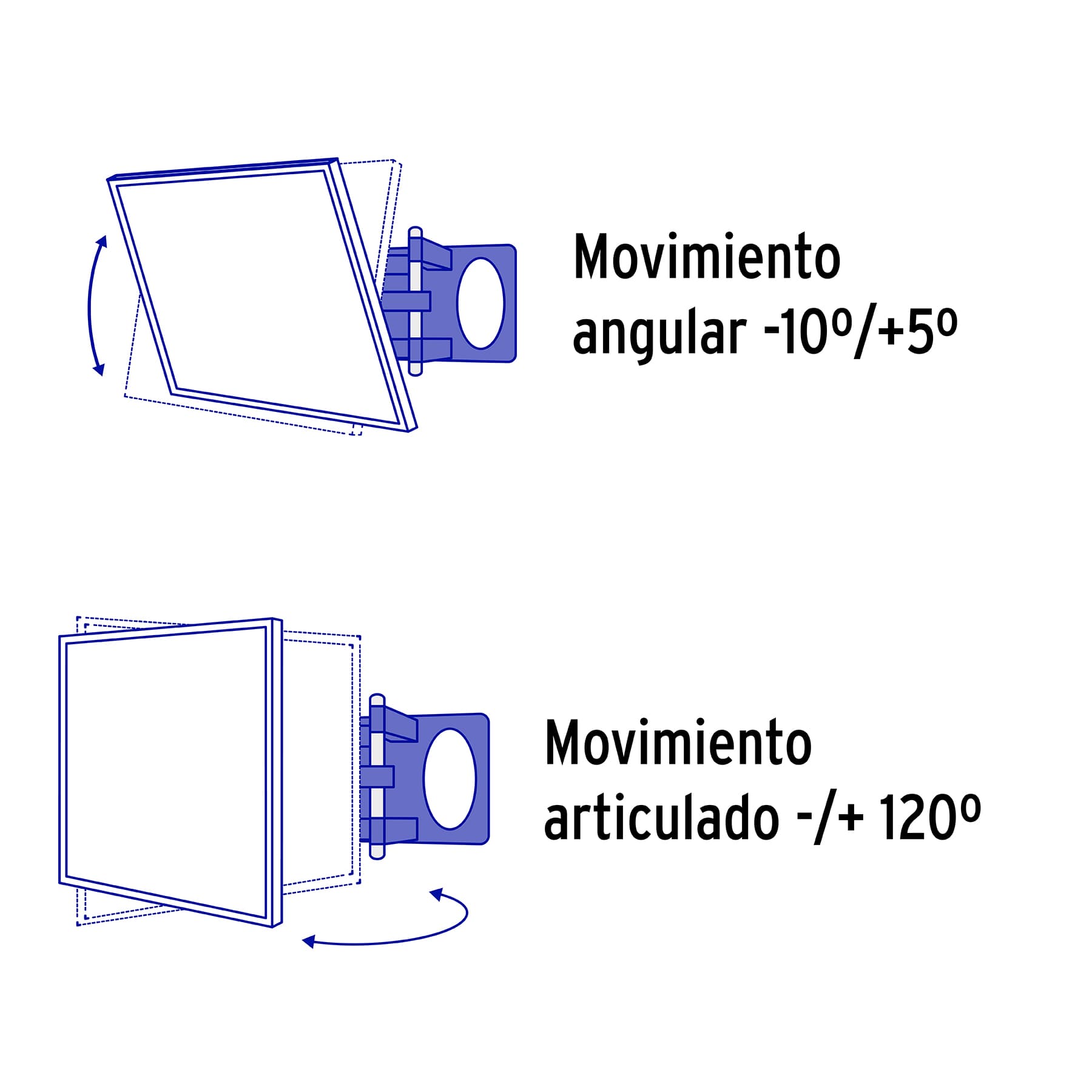 Soporte para pantallas de 26" a 65".