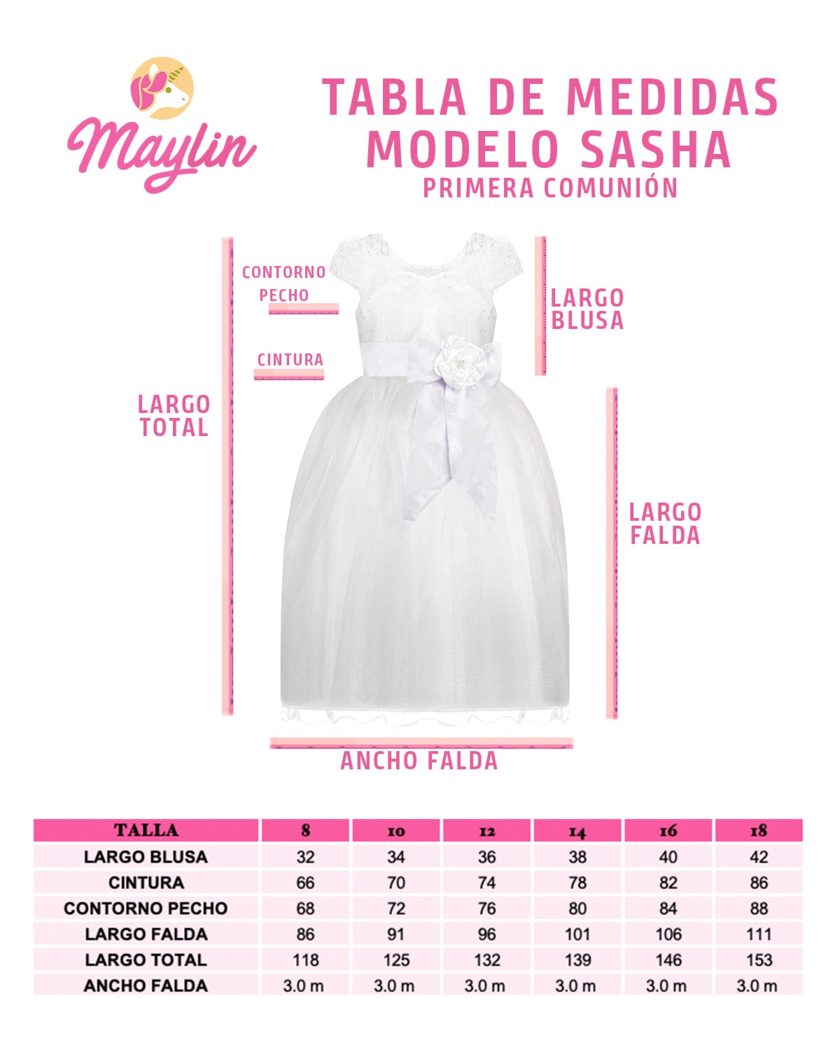 Vestido Niña Primera Comunion Sasha.