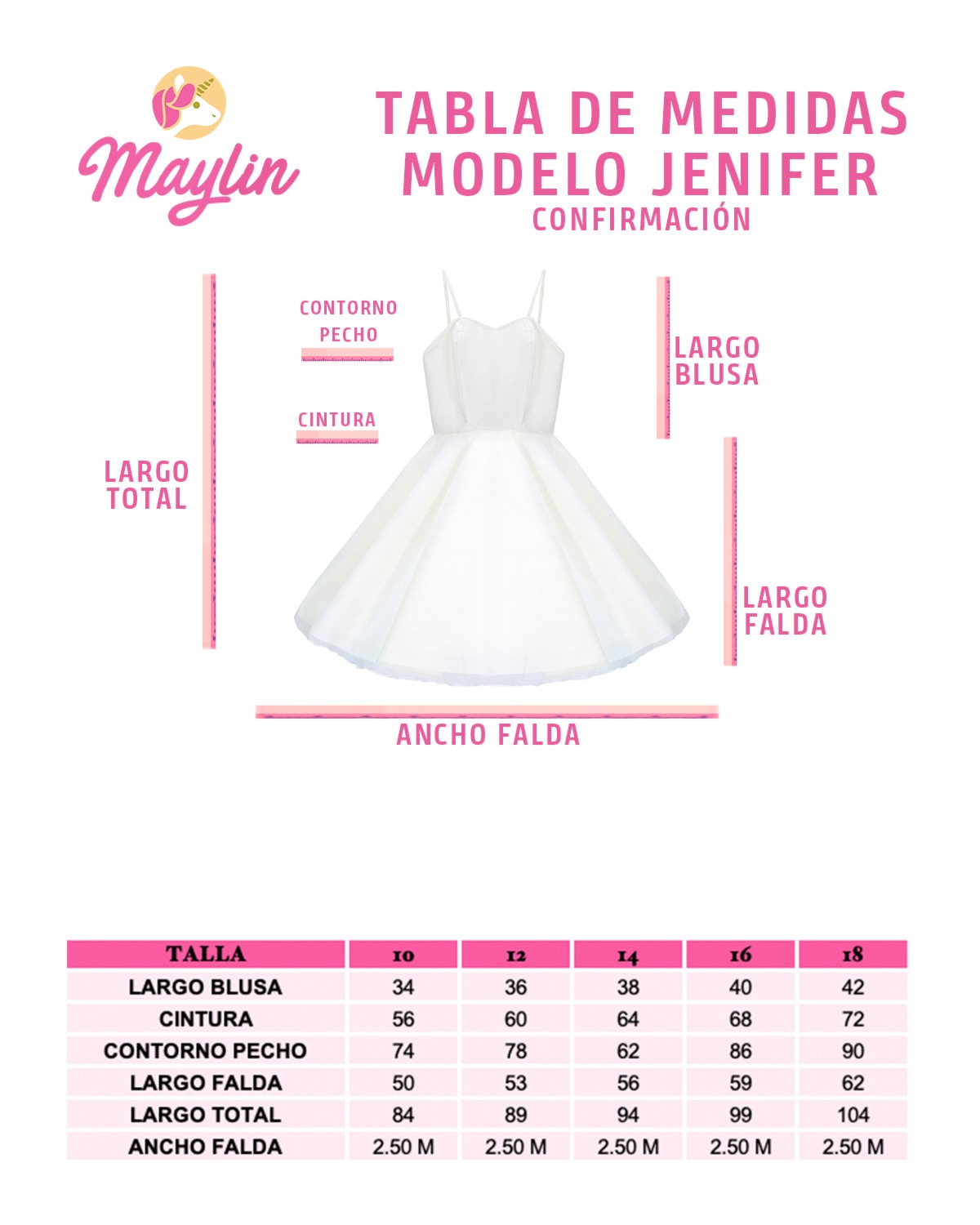 Vestido Niña Confirmacion Jenifer.