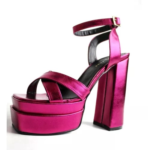 Zapatillas Plataforma Metálicas Bratz Premium Berry 7447.