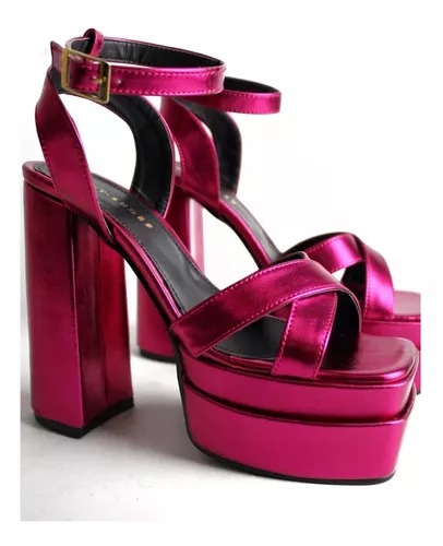 Zapatillas Plataforma Metálicas Bratz Premium Berry 7447.