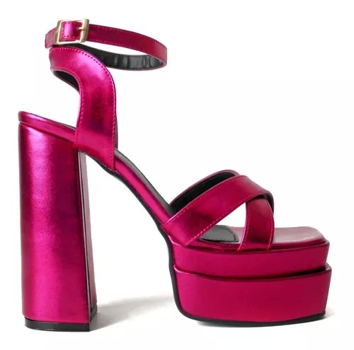 Zapatillas Plataforma Metálicas Bratz Premium Berry 7447.