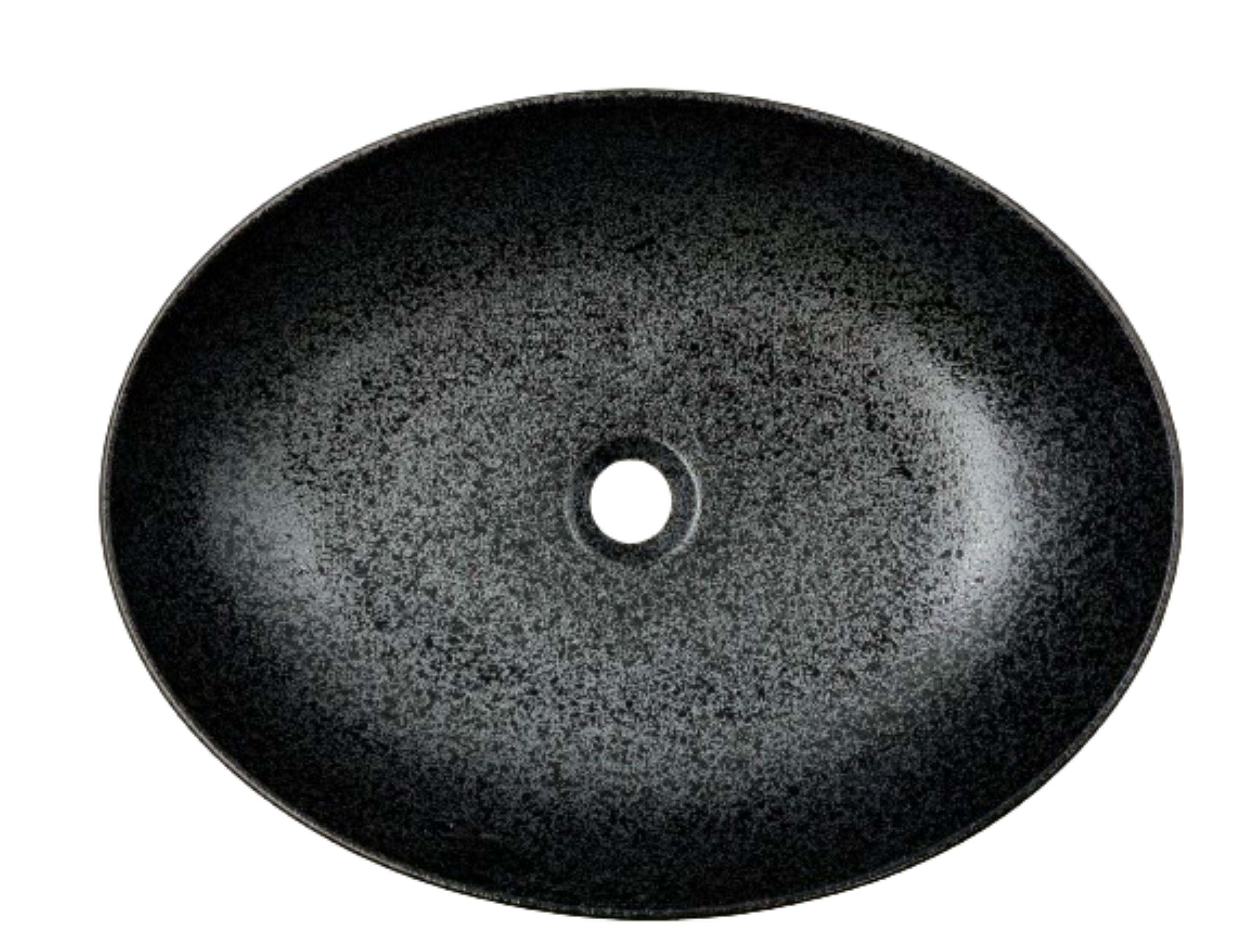 Lavabo Cerámico para Baño ZAN, colores negro y cobrizo con texturas en relieve. Acabado exterior mate.  De sobreponer con diseño europeo ideal para todo tipo de baños. Dimensiones 51.5x39x14.5 cms