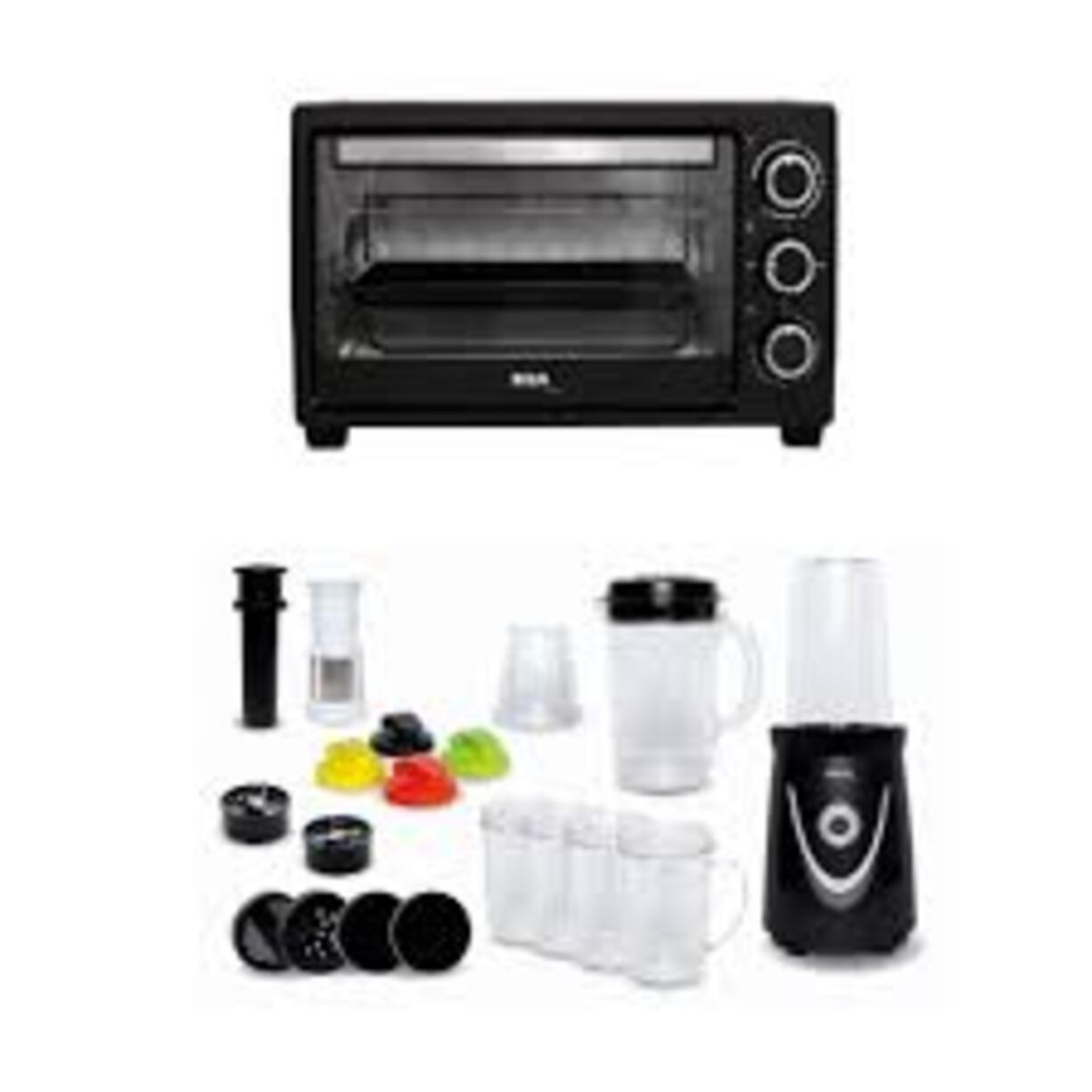 HORNO ELÉCTRICO---NEGRO-19 LITROS- HOREL-19